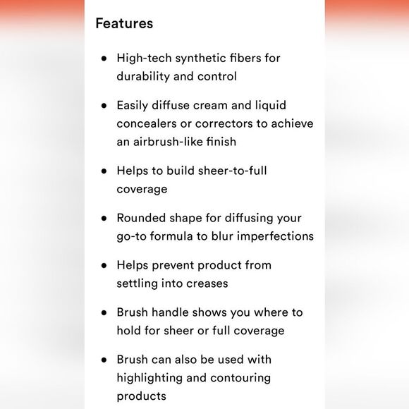 Smashbox Blurring Concealer Makeup Brush - Picture 4 of 4